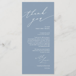 結婚の場所設定Thank You Minimalist Card プログラム