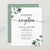 結婚の夕べ披露宴予算招待状 (正面/裏面)