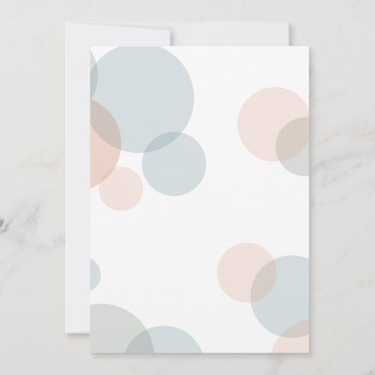 結婚の大きモダンいはっきりした紙吹雪点 招待状 (裏面)