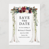 結婚の天蓋アーチ水カラーフローラ 案内ポストカード (正面)