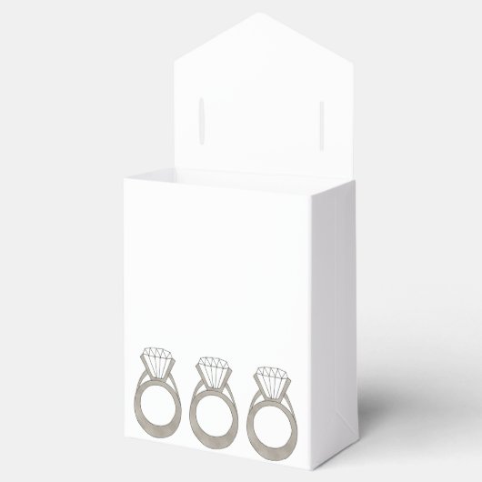 結婚の婚約パーティブライダルシャワー フェイバーボックス (オープン)