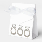 結婚の婚約パーティブライダルシャワー フェイバーボックス (正面サイド)