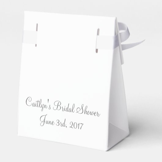 結婚の婚約パーティブライダルシャワー フェイバーボックス (裏面サイド)