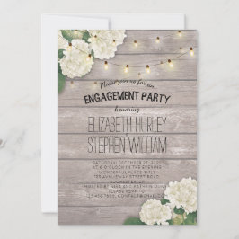 結婚の婚約パーティ花文字列ライトウッド 招待状