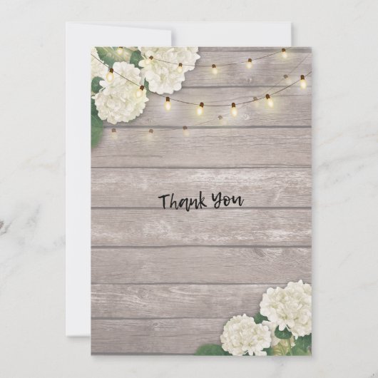 結婚の婚約パーティ花文字列ライトウッド 招待状 (裏面)