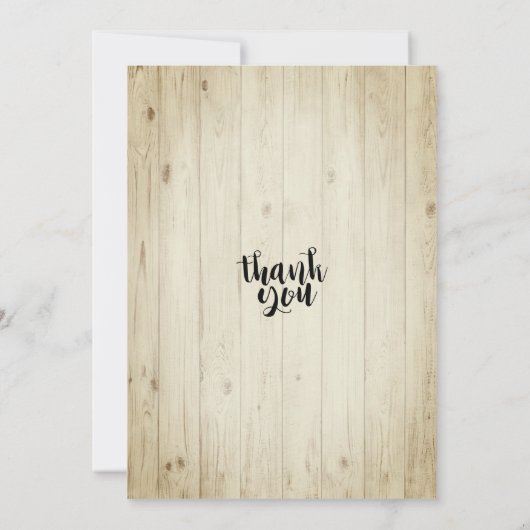 結婚の婚約パーティ花文字列ライトウッド 招待状 (裏面)