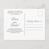 結婚の婚約写真救日Webサイト情報 案内ポストカード (裏面)