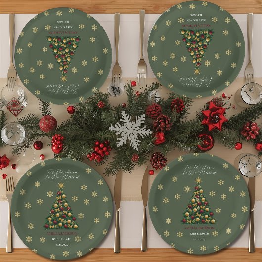 結婚の季節 ブライダルシャワーのペーパー ペーパープレート