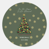 結婚の季節　～ブライダルシャワー～　クラシ ラウンドシール (正面)