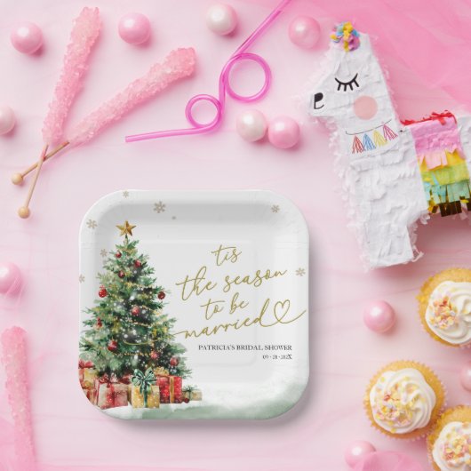 結婚の季節 ~ブライダルシャワー~ ペーパープレート (パーティー)