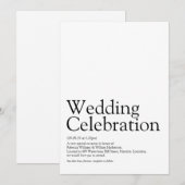 結婚の定義 招待状 (正面/裏面)