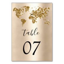 結婚の宛先ワールドマップ金ゴールドリムーバブルハート