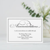 結婚の宿泊詳細カード エンクロージャーカード (スタンド正面)