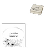 結婚の差出人住所フローラフレエレガントーム ラバースタンプ (押印)