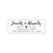 結婚の差出人住所モダンハート セルフインキングスタンプ (デザイン)