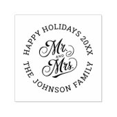 結婚の差出人住所モダンScriptさん セルフインキングスタンプ (デザイン)