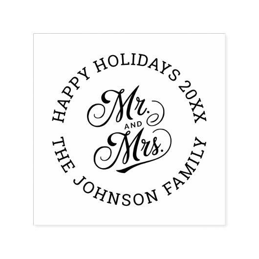 結婚の差出人住所モダンScriptさん セルフインキングスタンプ (デザイン)