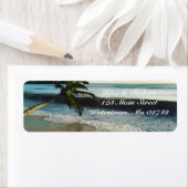 結婚の差出人住所ラベル-海 ラベル (インサイチュ)