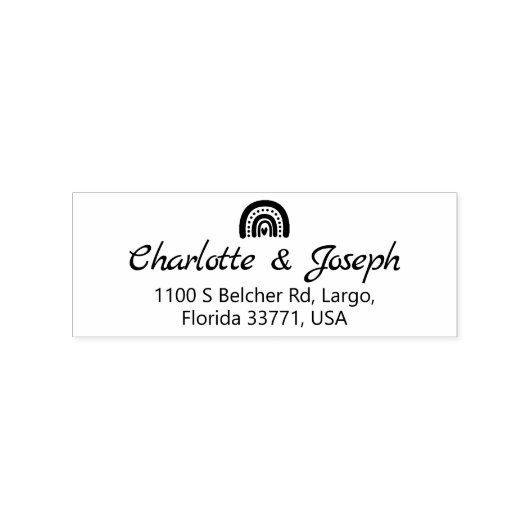 結婚の差出人住所、自分のカップルを作りなさい。 ラバースタンプ (インプリント)