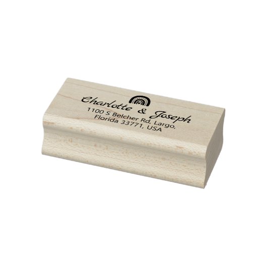 結婚の差出人住所、自分のカップルを作りなさい。 ラバースタンプ (スタンプ)