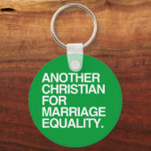 結婚の平等のための別のクリスチャン キーホルダー (正面)