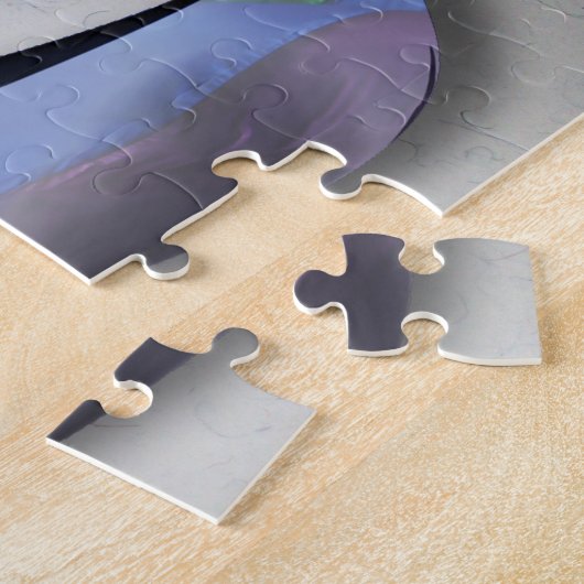 結婚の平等のための虹の結婚指輪 ジグソーパズル (側面)