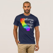 結婚の平等のTシャツのためのカリフォルニア Tシャツ (正面フル)