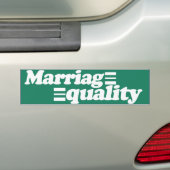 結婚の平等は平等.png バンパーステッカー (車上)