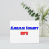 結婚の平等を今! ポストカード (スタンド正面)