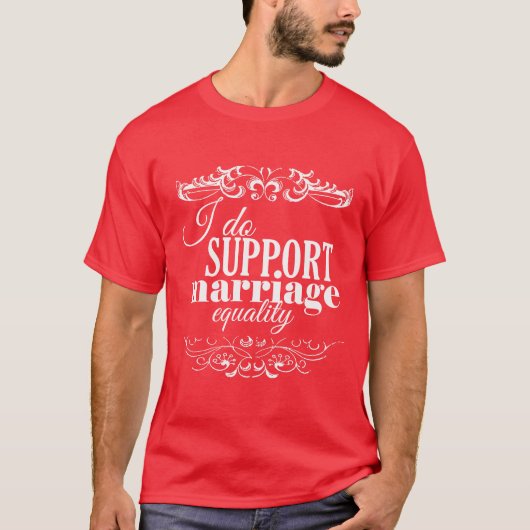 結婚の平等を支持します -.png tシャツ (正面)