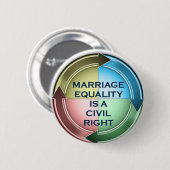 結婚の平等 缶バッジ (正面&裏面)