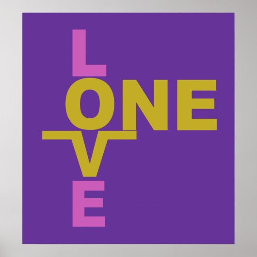 結婚の平等/1つの愛のポスカスタムター ポスター (正面)