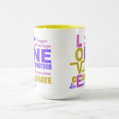 結婚の平等/1つの愛のマグカップ – 選択スタイル マグカップ (中央)