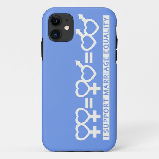結婚の平等/1つの愛のiPhoneカスタムケース Case-Mate iPhoneケース (裏面)