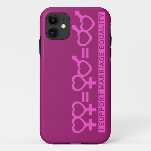 結婚の平等/1つの愛のiPhoneカスタムケース Case-Mate iPhoneケース (裏面)