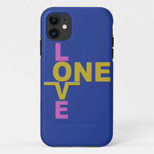 結婚の平等/1つの愛のiPhoneカスタムケース iPhone 11 ケース