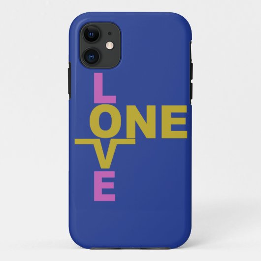 結婚の平等/1つの愛のiPhoneカスタムケース Case-Mate iPhoneケース (裏面)