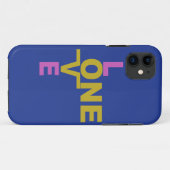 結婚の平等/1つの愛のiPhoneカスタムケース Case-Mate iPhoneケース (裏面(横))
