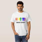 結婚の平等LGBT。 Tシャツ (正面フル)