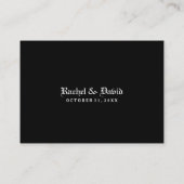 結婚の座席カー空白のド – ゴシックSpider プレイスカード (裏面)