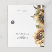 結婚の座席表ひま素朴わ花 プレイスカード (外部開封)