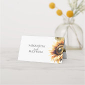 結婚の座席表ひま素朴わ花 プレイスカード (正面)