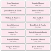 結婚の座席表ゲスト名テーブル番号スティック シール (正面)