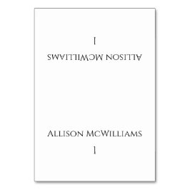 結婚の座席表モダン – 白黒 テーブルナンバー