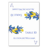 結婚の座席表地中海ののアイコン テーブルナンバー (正面)