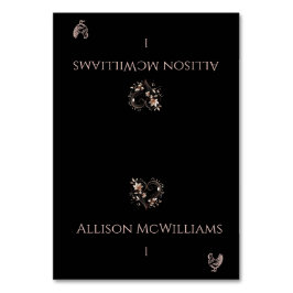 結婚の座席表 – チキンアイコン – バラ金ゴールド花 テーブルナンバー