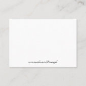 結婚の座席表 プレイスカード (裏面)