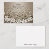 結婚の座席表 プレイスカード (正面/裏面)