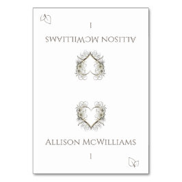 結婚の座席表-ベジタリアンアイコン – 花 テーブルナンバー