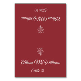 結婚の座席表-ベジタリアン – ワイルドフラワーエレガンス テーブルナンバー